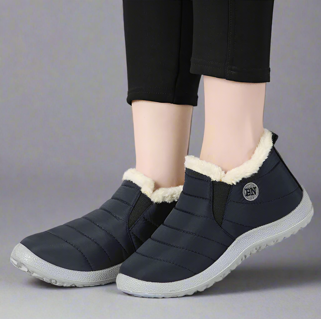 Drune | Damen Winterstiefeletten mit Warmfutter - Rutschfeste Schneeboots für kalte Tage