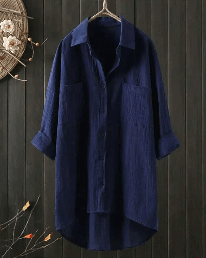 Drune | Leinen Bluse Damen Hemd Top
