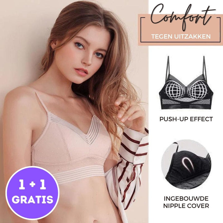 Drune | Bequemer Push up Bh Mit Niedrigem Rücken