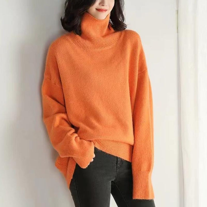 Drune | Rollkragenpullover - Weicher Strick - Lockere Passform - Lange Ärmel