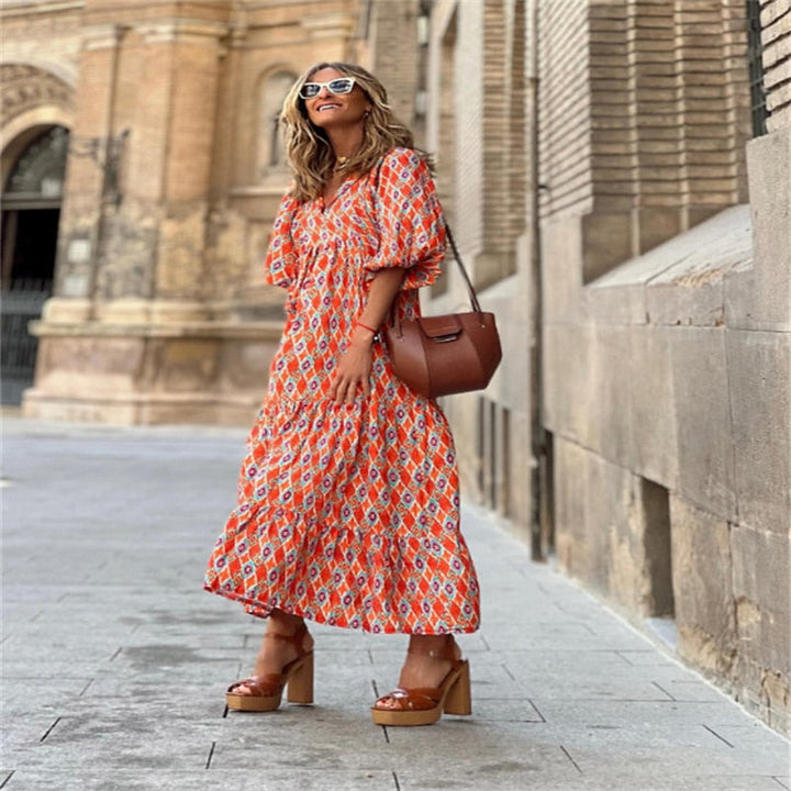 Drune | Retro Print Kleid