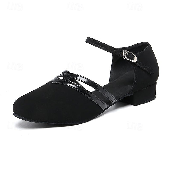 Drune | Moderne Tanzschuhe für Damen Schwarz Hochwertiges Wildleder