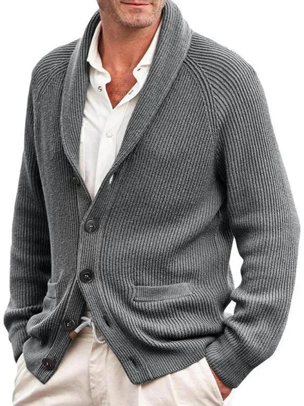 Drune | Strick Herren Strickjacke Pullover