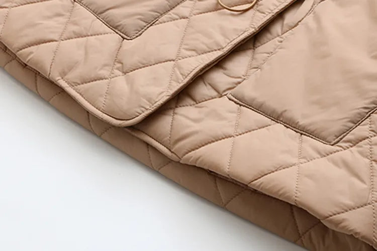 Drune | Übergröße Argyle-Muster Polsterjacke - Stilvoll & Bequem