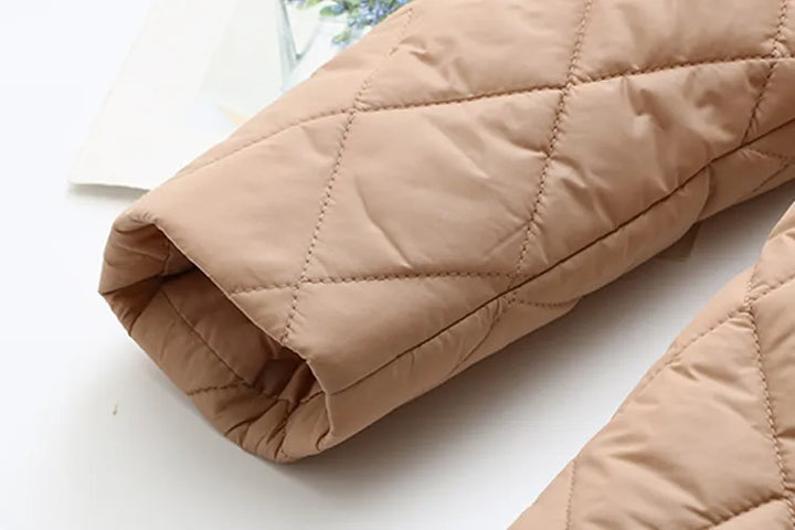 Drune | Übergröße Argyle-Muster Polsterjacke - Stilvoll & Bequem