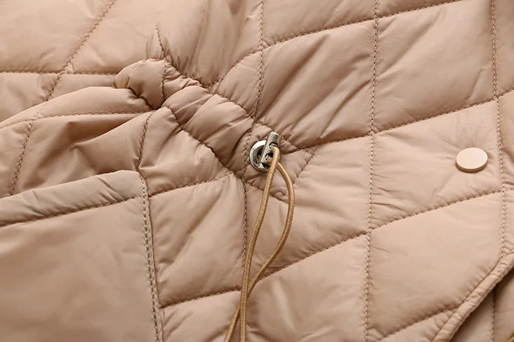 Drune | Übergröße Argyle-Muster Polsterjacke - Stilvoll & Bequem