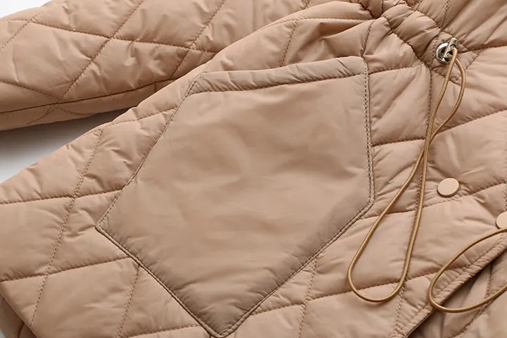 Drune | Übergröße Argyle-Muster Polsterjacke - Stilvoll & Bequem