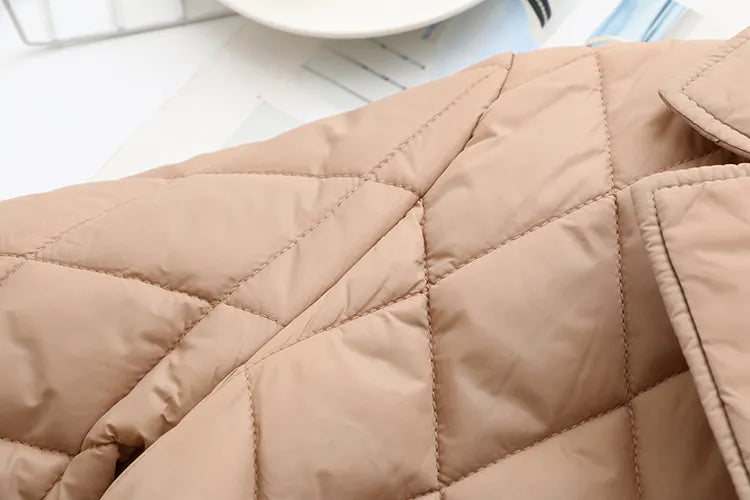 Drune | Übergröße Argyle-Muster Polsterjacke - Stilvoll & Bequem