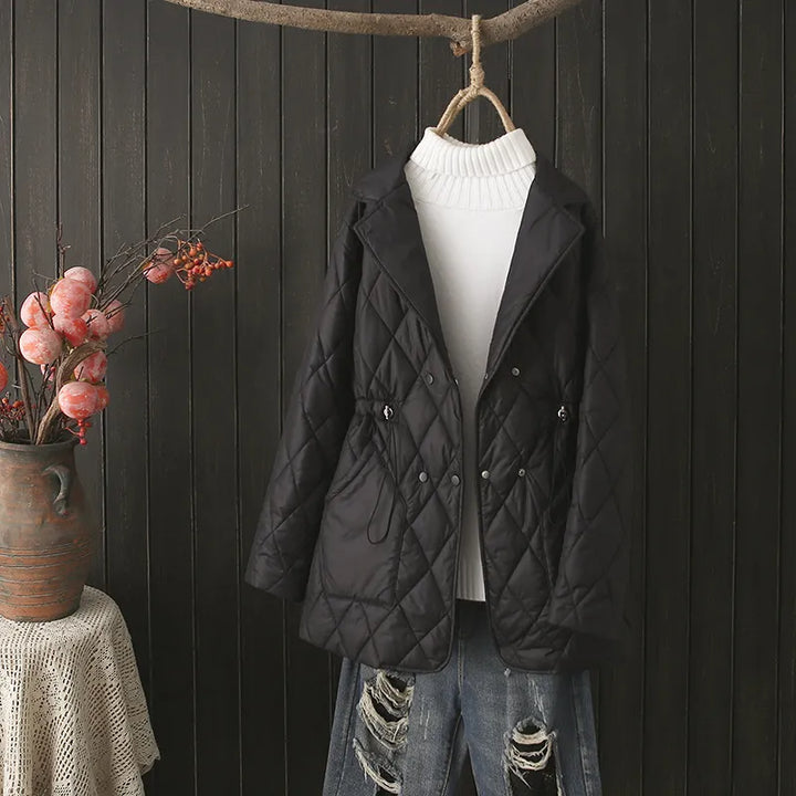 Drune | Übergröße Argyle-Muster Polsterjacke - Stilvoll & Bequem