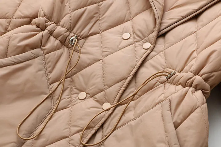 Drune | Übergröße Argyle-Muster Polsterjacke - Stilvoll & Bequem