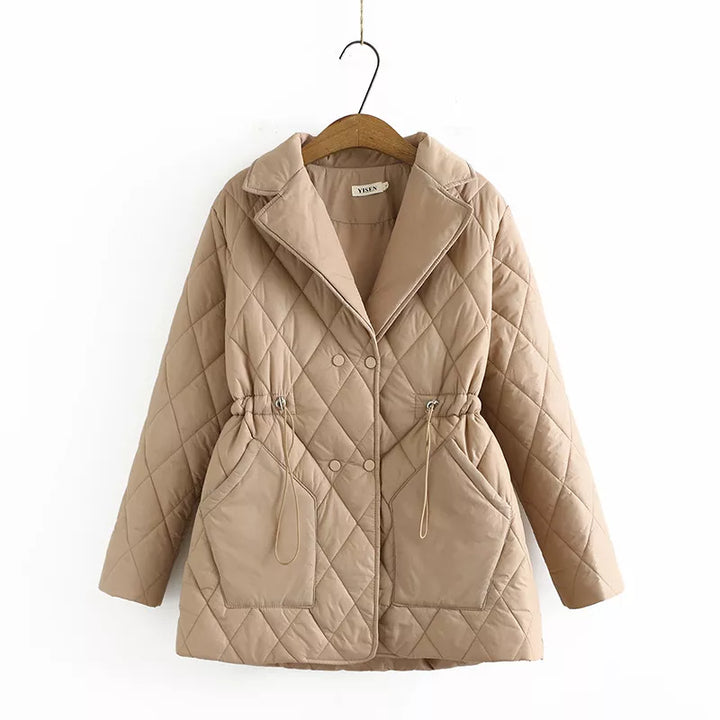 Drune | Übergröße Argyle-Muster Polsterjacke - Stilvoll & Bequem
