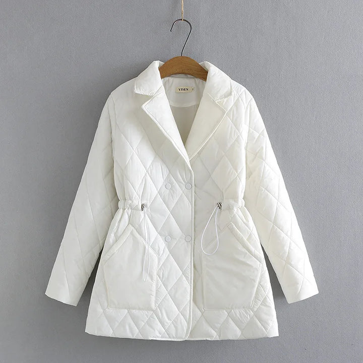 Drune | Übergröße Argyle-Muster Polsterjacke - Stilvoll & Bequem