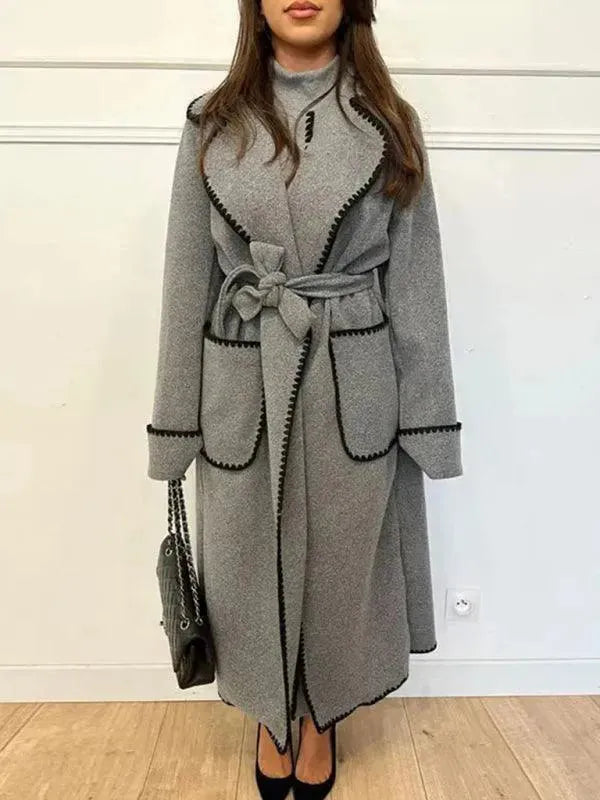 Drune | Oversized Gürtelter Frauen Trenchcoat