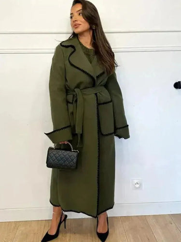 Drune | Oversized Gürtelter Frauen Trenchcoat