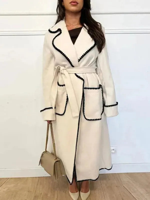 Drune | Oversized Gürtelter Frauen Trenchcoat