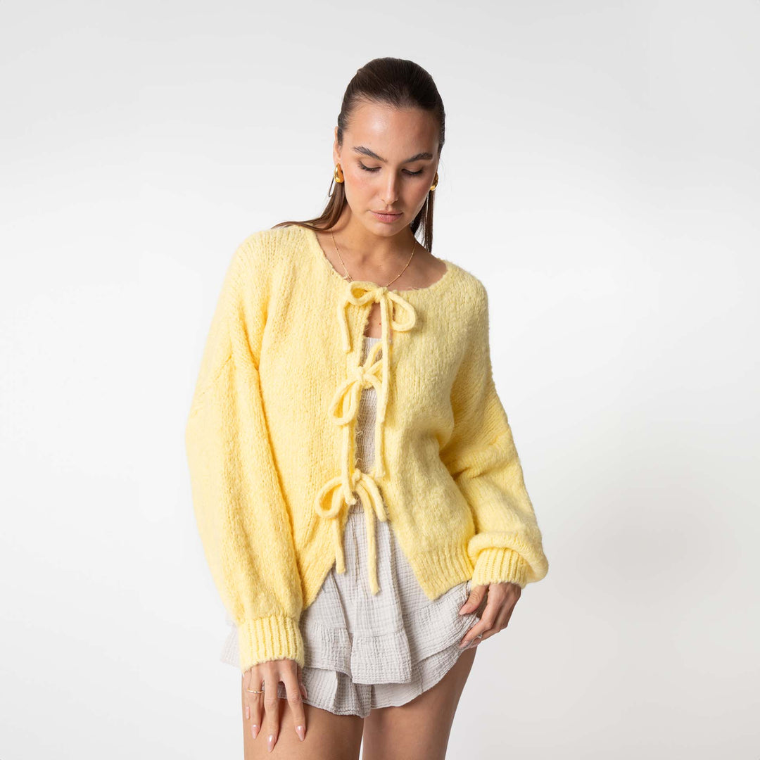 Drune | Strickjacke Mit Schleifen