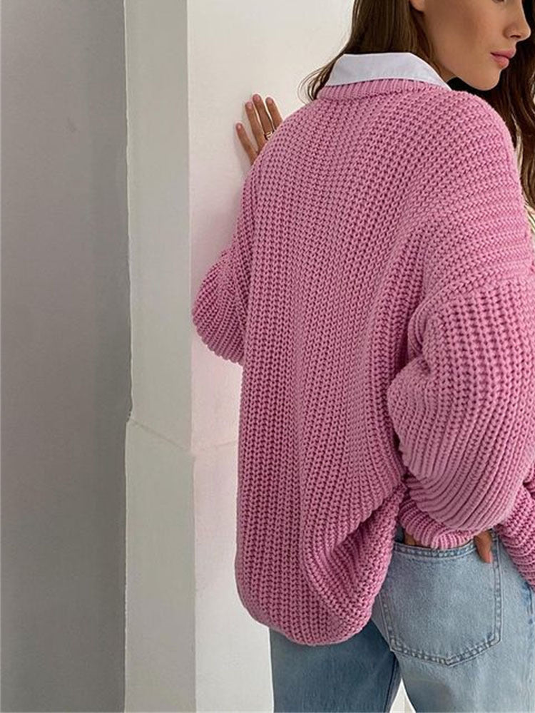 Drune | Übergröße Grobstrickpullover für Damen