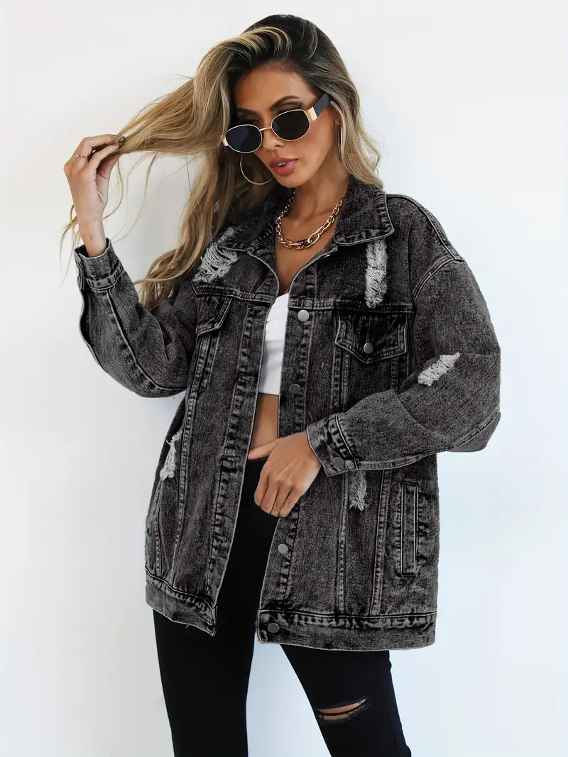 Drune | Oversized Denimjacke für Damen