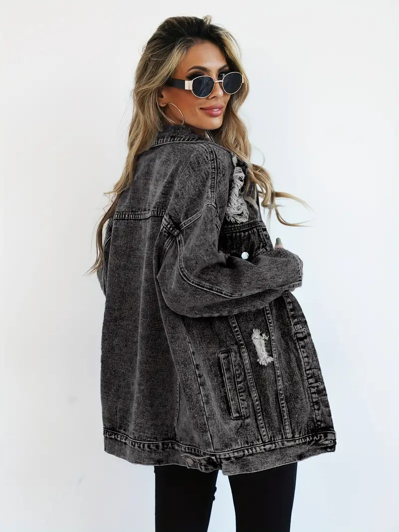 Drune | Oversized Denimjacke für Damen