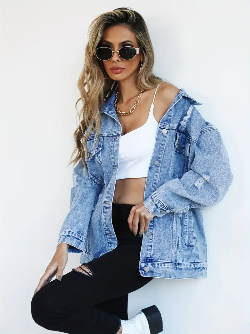Drune | Oversized Denimjacke für Damen