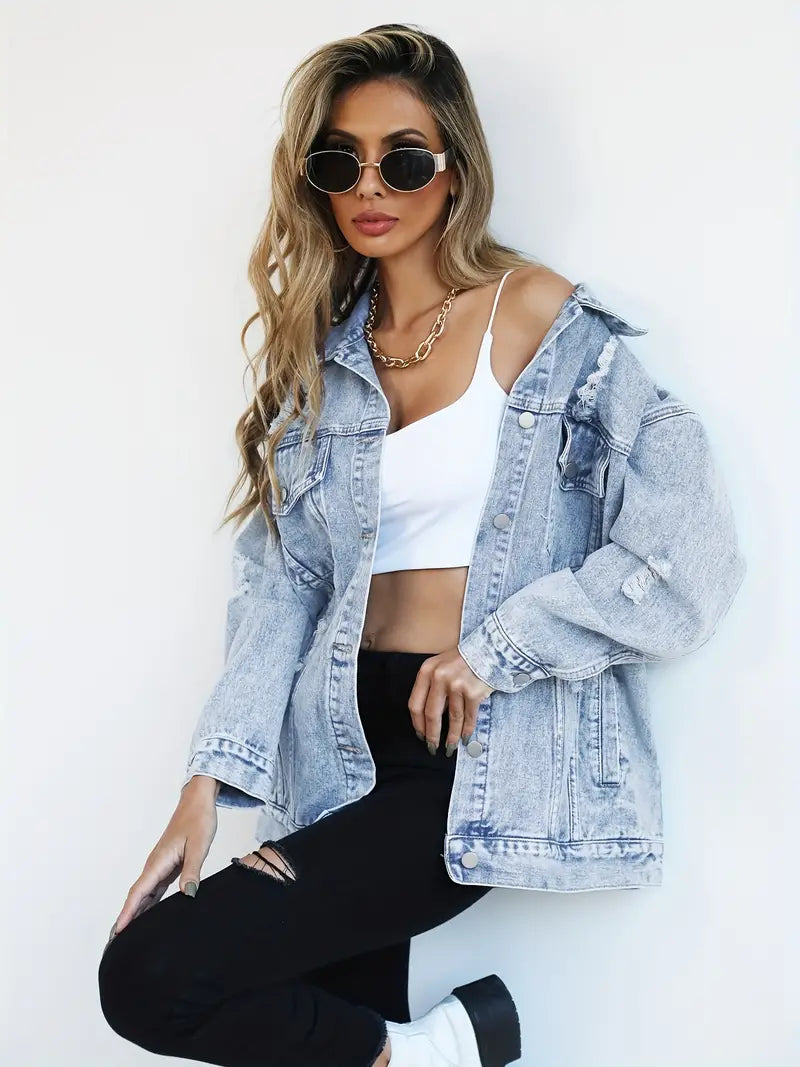 Drune | Oversized Denimjacke für Damen