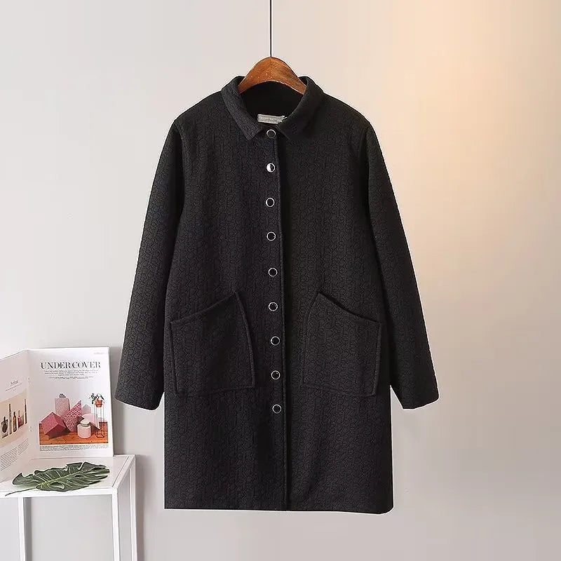 Drune | Übergroße Prägung Dicke Jacke - Stylisch & Warm
