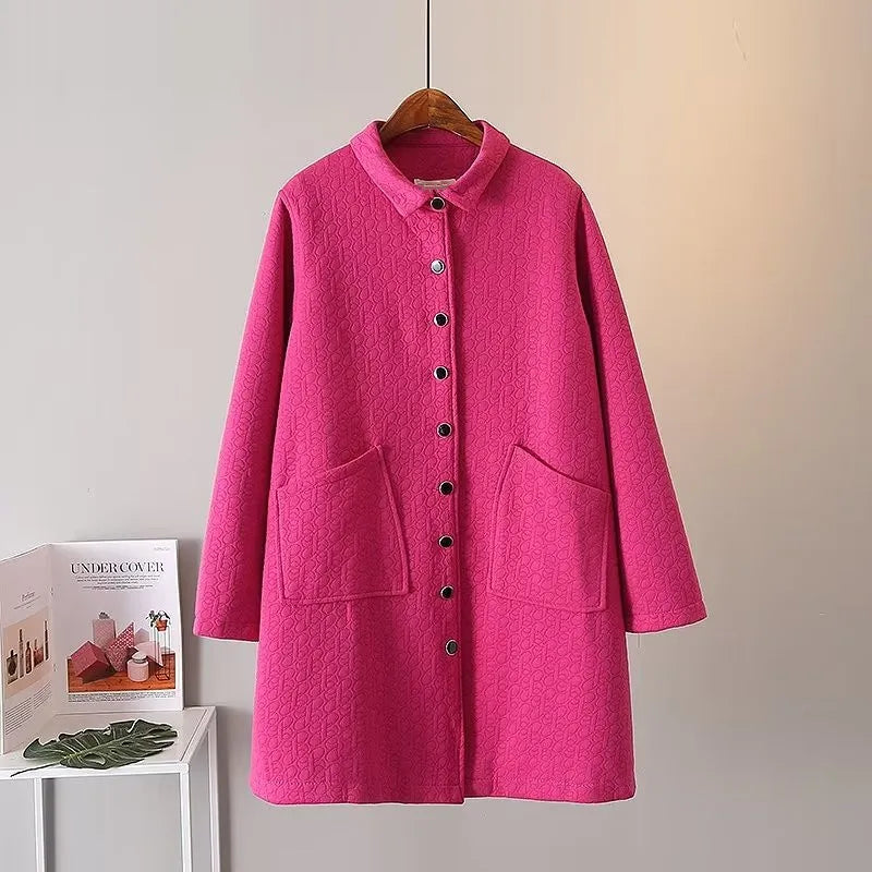 Drune | Übergroße Prägung Dicke Jacke - Stylisch & Warm