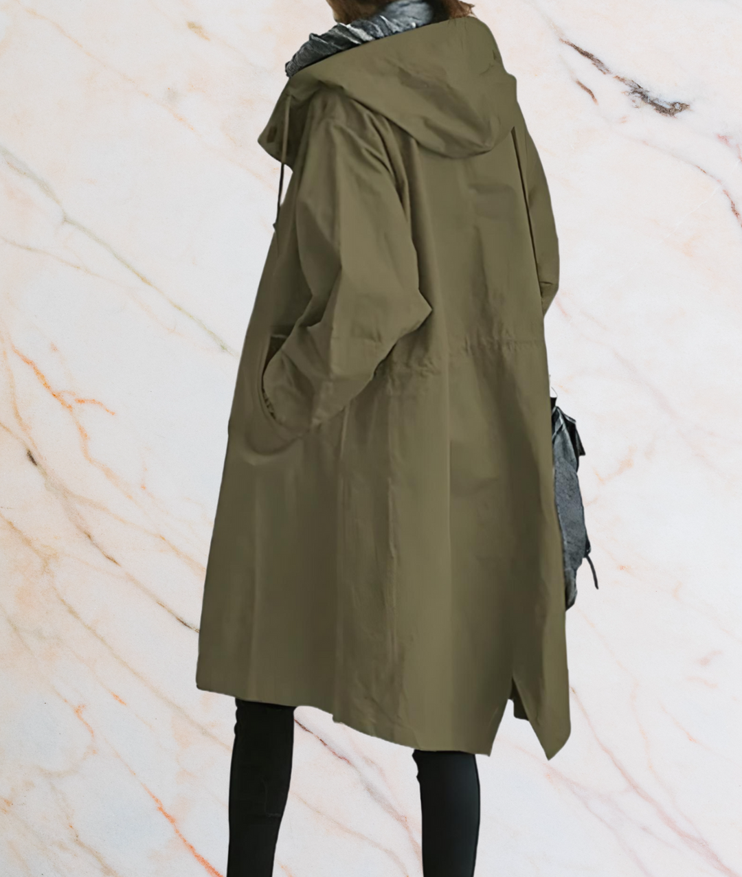 Drune | Oversized Lange Jack mit Knöpfen und tiefen Seitentaschen