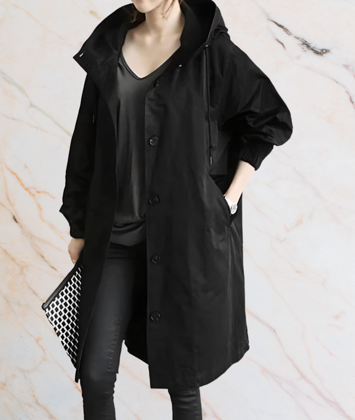 Drune | Oversized Lange Jack mit Knöpfen und tiefen Seitentaschen