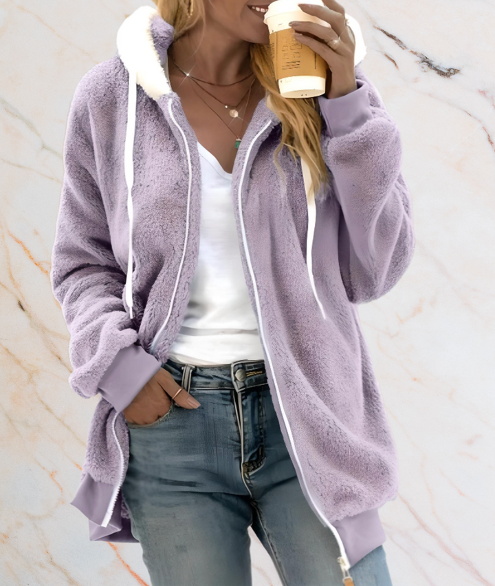 Drune | ÜBERGRÖSSE Lang Kunst Jacke mit Reißverschluss
