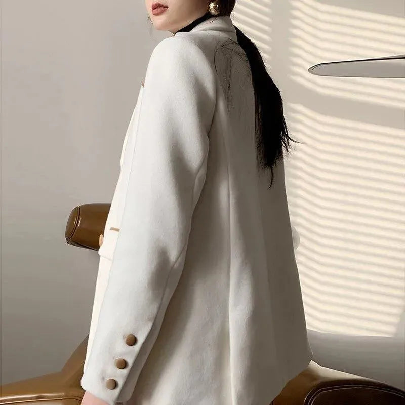 Drune | Übergröße Luxus Blazer Damen - Lässig - Patchwork