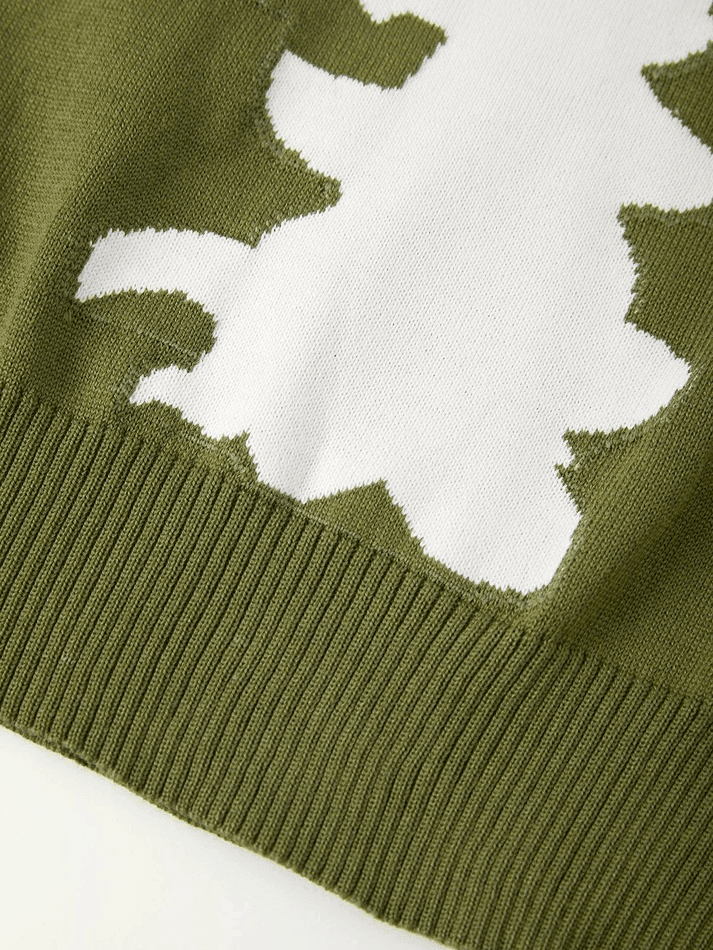 Drune | Übergröße Skelett Strickpullover