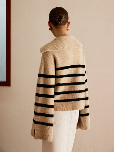 Drune | Übergroßer gestreifter Pullover für Frauen