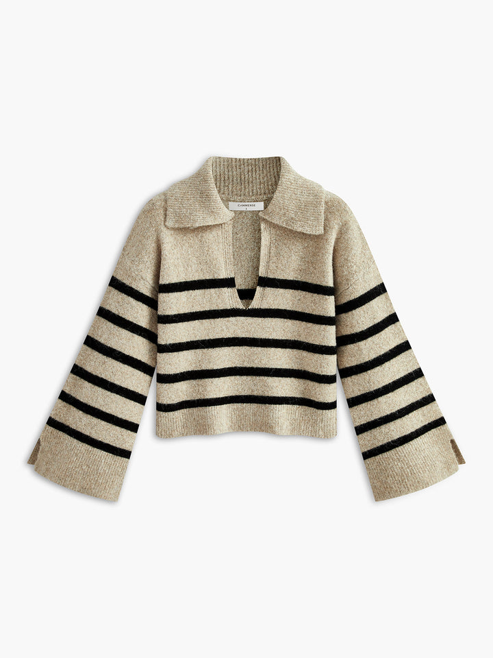Drune | Übergroßer gestreifter Pullover für Frauen