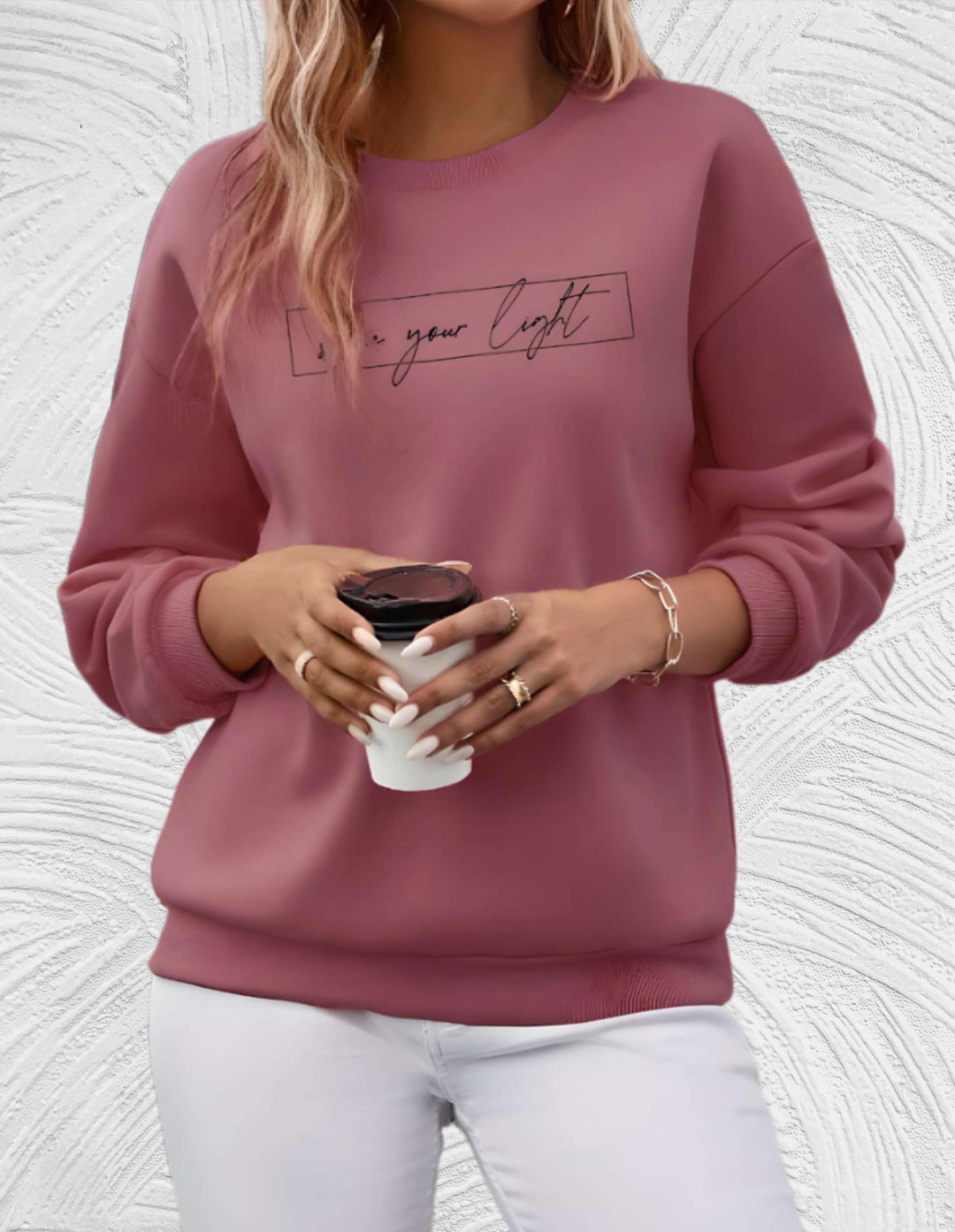 Drune | Oversized Damenpullover mit Rundhalsausschnitt