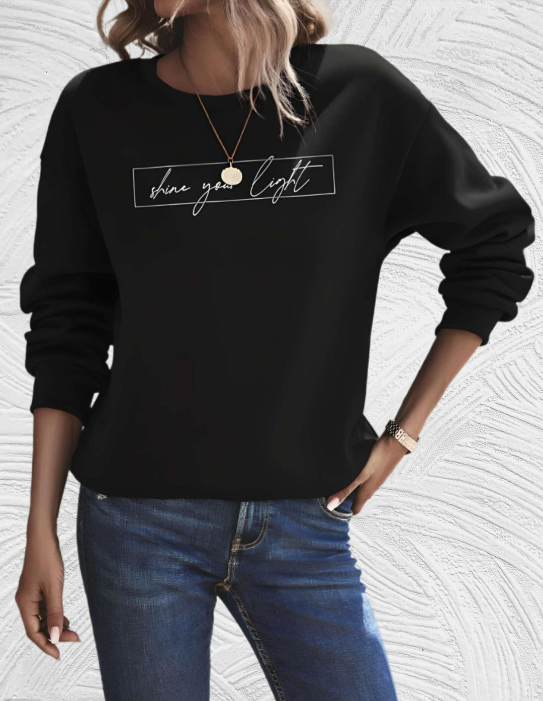 Drune | Oversized Damenpullover mit Rundhalsausschnitt