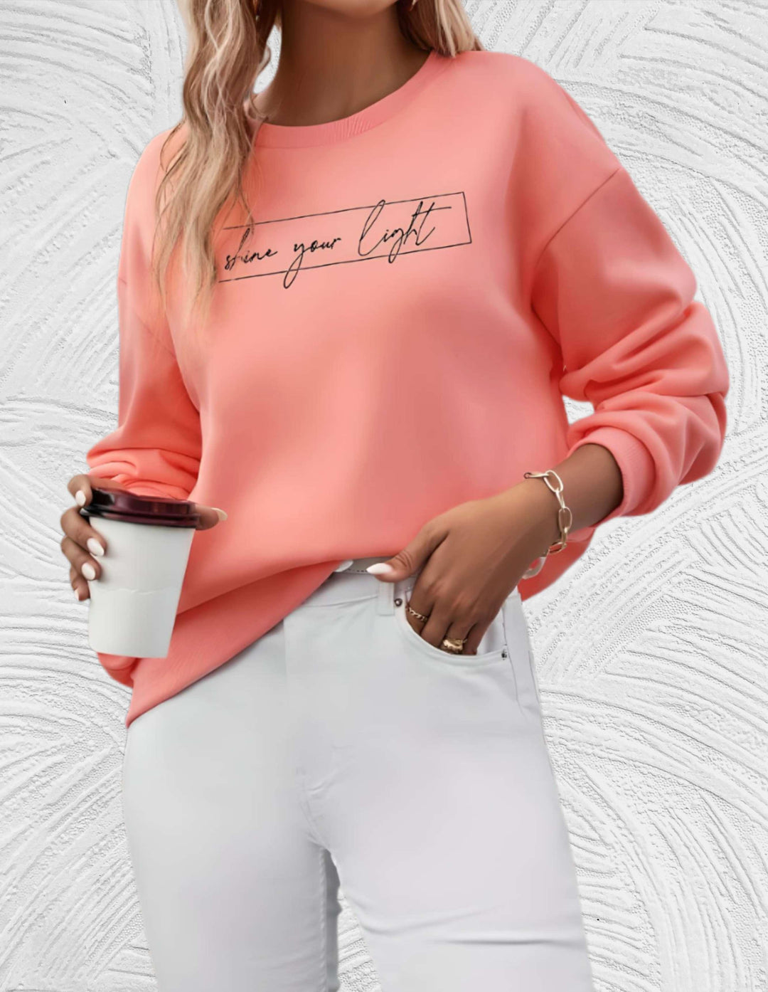 Drune | Oversized Damenpullover mit Rundhalsausschnitt