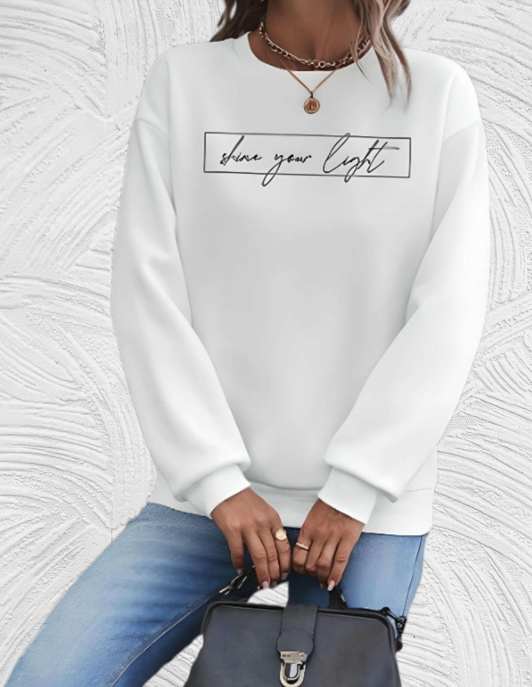 Drune | Oversized Damenpullover mit Rundhalsausschnitt