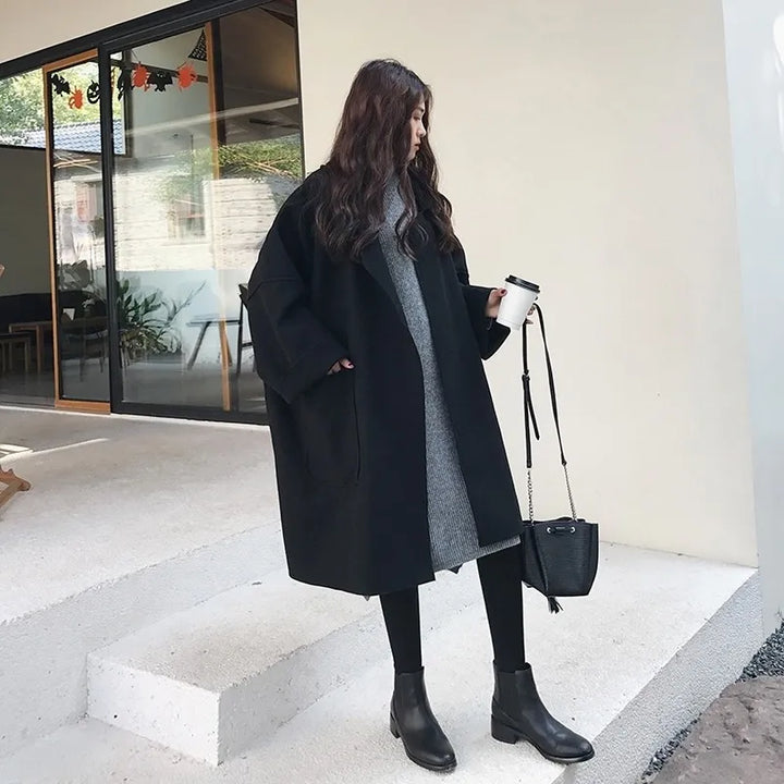 Drune | Übergrößen Wollmischung Trenchcoat