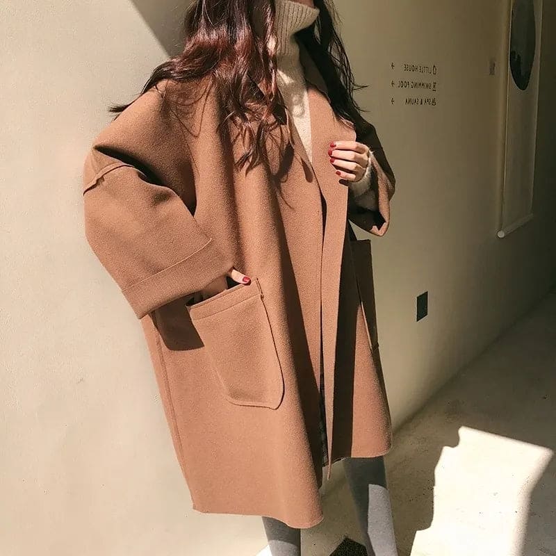 Drune | Übergrößen Wollmischung Trenchcoat