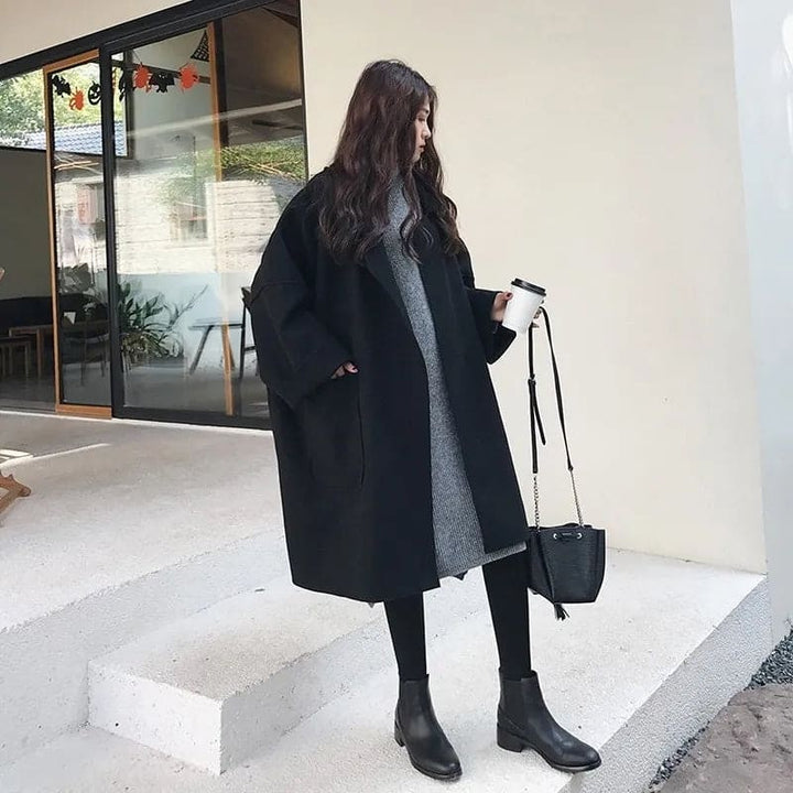 Drune | Übergrößen Wollmischung Trenchcoat