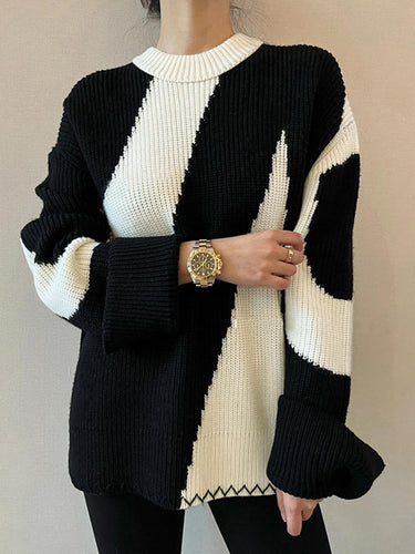 Drune | Übergroßer Zebra-Print-Pullover für Frauen