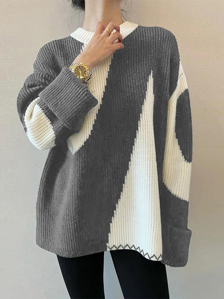 Drune | Übergroßer Zebra-Print-Pullover für Frauen