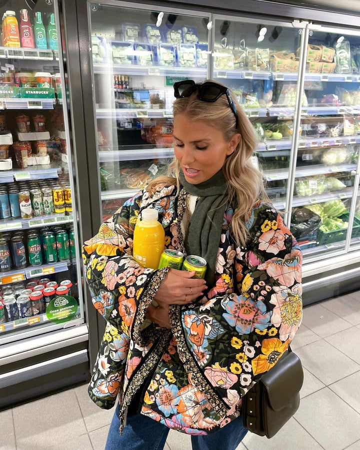 Drune | Gepolsterte Floraljacke