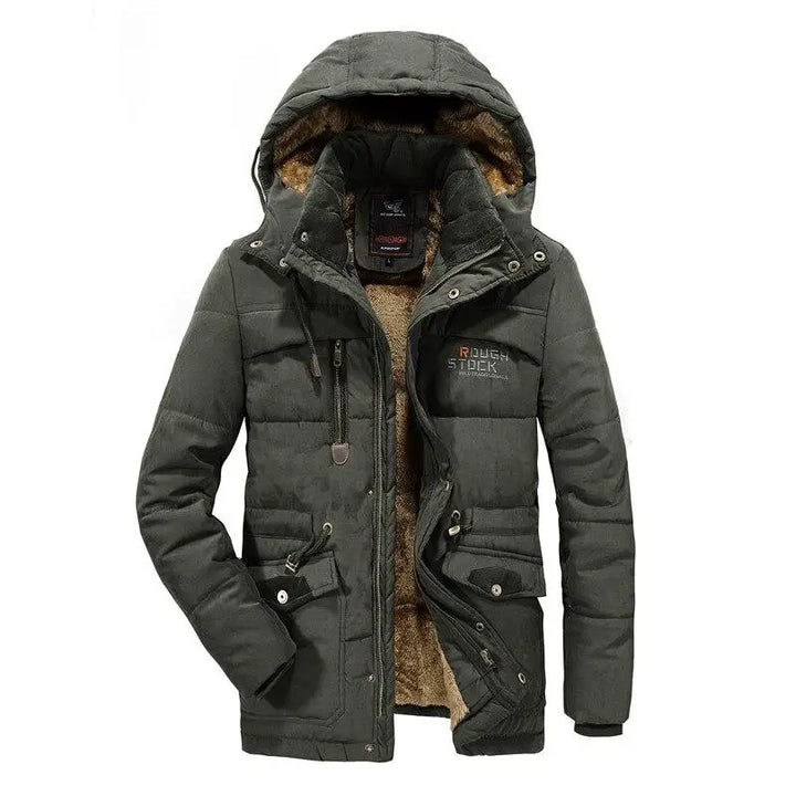 Drune | Winterjacke mit Kapuze für Herren Stil: Eleganz und Wärme