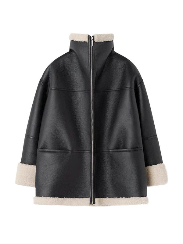 Drune | Warme Jacke mit Pelz