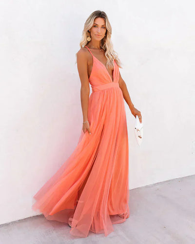 Drune | Langes Kleid 'petaldust'