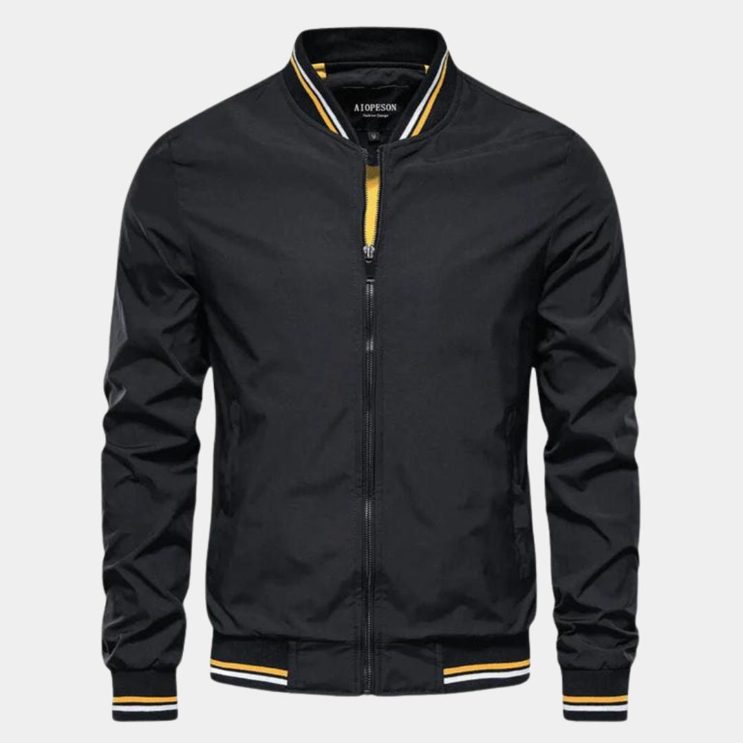 Drune | Klassische Bomberjacke Polyester Militärgrün und Stilet