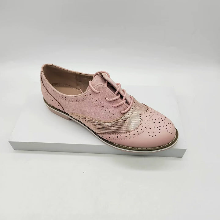 Drune | Brogues Schuhe Echtes Leder Klassische Schnürung Elegantes Perforiertes Design