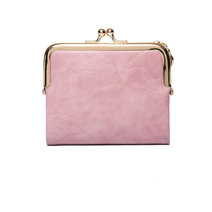 Drune | Kiss Lock Tasche - stilvolle Damen Münzgeldbörse